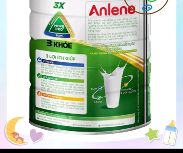 Sữa bột Anlene gold 3x hương vanli 800g 